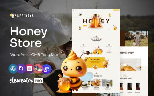 Beedays - Honey Farm And Shop Multipurpose WordPress Elementor Theme theme free